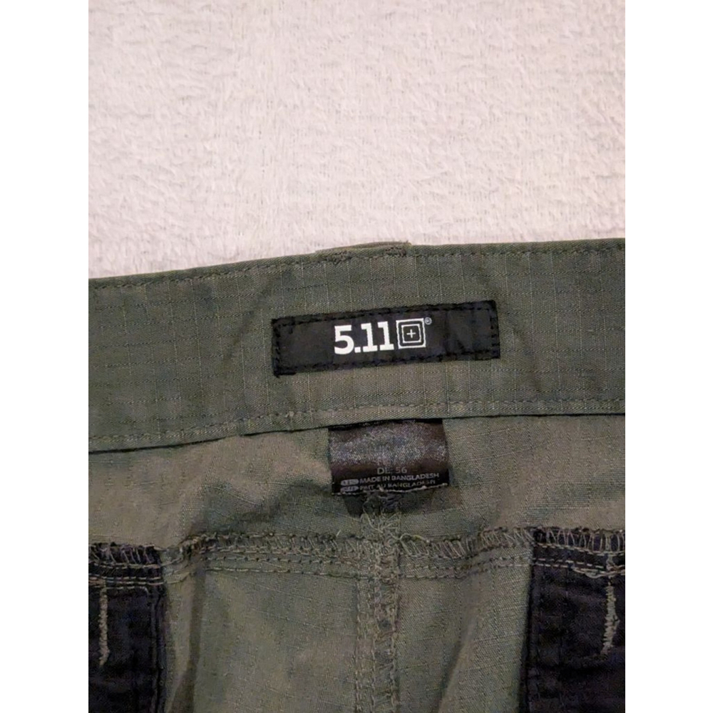 Men's 5.11 Tactical Green Cargo Pants Waist 40 x 32 length - Picture 3 of 9